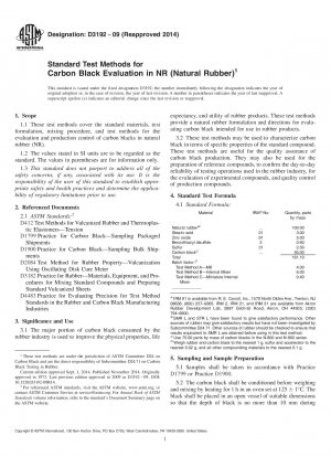 Standardtestmethoden zur Bewertung von Ruß in NR (Naturkautschuk)