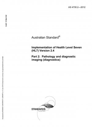 Implementieren Sie Health Level 7 (HL7) Version 2.4 Pathologie und diagnostische Bildgebung (Diagnose)