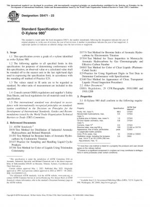 Standardspezifikation für O-Xylol 980
