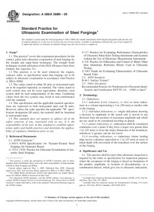 Standardpraxis für die Ultraschallprüfung von Stahlschmiedestücken