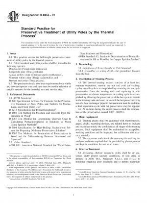 Standardpraxis für die konservierende Behandlung von Strommasten durch das thermische Verfahren