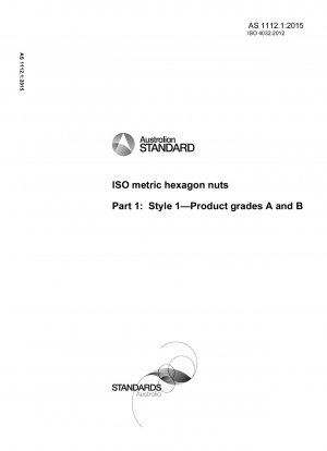 Metrische ISO-Sechskantmuttern, Teil 1: Stil 1 – Produktklassen A und B