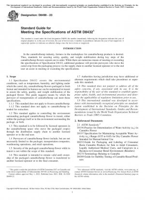Standardhandbuch zur Erfüllung der Spezifikationen von ASTM D8432