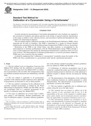 Standardtestmethode zur Kalibrierung eines Pyranometers unter Verwendung eines Pyrheliometers