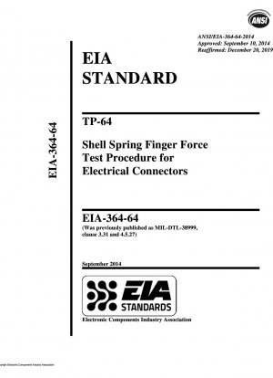 TP-64-Shell-Feder-Finger-Krafttestverfahren für elektrische Steckverbinder