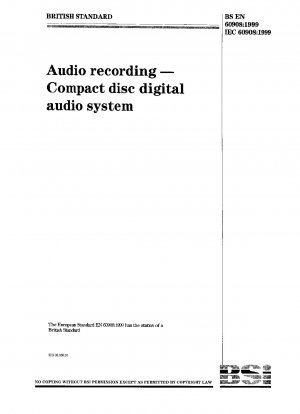 Audio Aufnahme. Digitales CD-Audiosystem