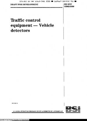 Verkehrskontrollausrüstung – Fahrzeugdetektoren
