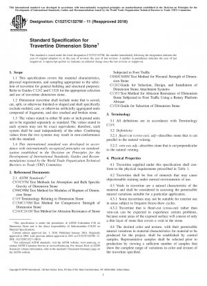 Standardspezifikation für Travertin-Dimensionsstein