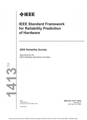 IEEE-Standardrahmen für die Zuverlässigkeitsvorhersage von Hardware – Redline
