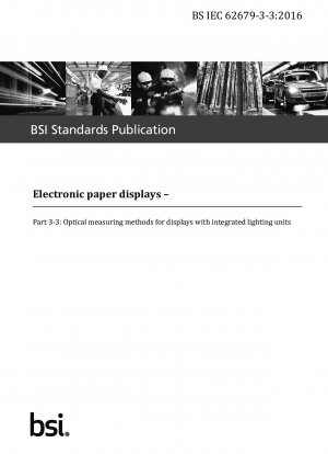 Elektronische Papierdisplays – Optische Messverfahren für Displays mit integrierten Beleuchtungseinheiten