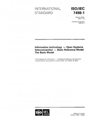 Informationstechnologie – Verbindung offener Systeme – Grundlegendes Referenzmodell: Das Basismodell