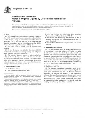 Standardtestmethode für Wasser in organischen Flüssigkeiten durch coulometrische Karl-Fischer-Titration