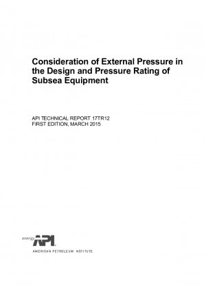 Berücksichtigung des Außendrucks bei der Konstruktion und Druckbewertung von Unterwasserausrüstung (ERSTE AUFLAGE)