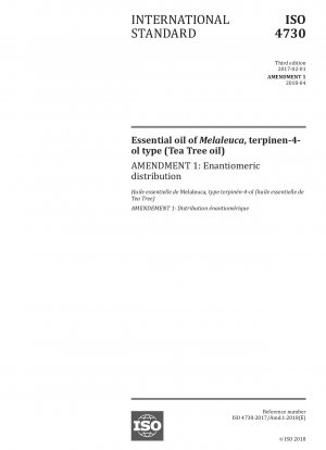 Ätherisches Öl von Melaleuca, Terpinen-4-ol-Typ (Teebaumöl) – Änderung 1: Enantiomerenverteilung