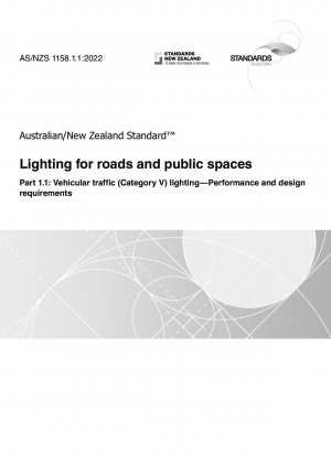 Beleuchtung für Straßen und öffentliche Plätze, Teil 1.1: Beleuchtung für den Fahrzeugverkehr (Kategorie V) – Leistungs- und Designanforderungen