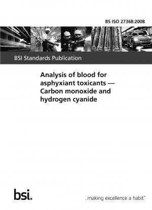 Analyse von Blut auf erstickende Giftstoffe. Kohlenmonoxid und Blausäure