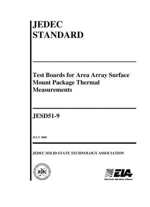 Testplatinen für thermische Messungen von Area Array Surface Mount Packages
