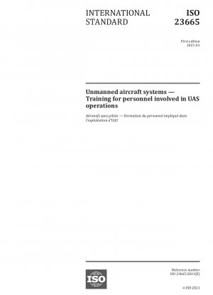 Unbemannte Flugsysteme – Schulung für Personal, das an UAS-Operationen beteiligt ist