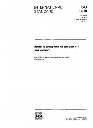 Referenzatmosphären für die Luft- und Raumfahrt; Änderung 1