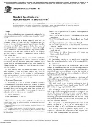 Standardspezifikation für die Instrumentierung in Kleinflugzeugen