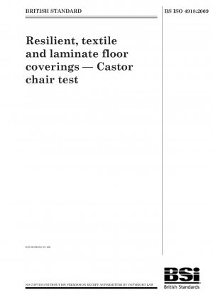 Elastische, textile und Laminat-Bodenbeläge – Stuhlrollentest