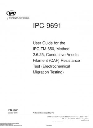 Benutzerhandbuch für den IPC-TM-650, Methode 2.6.25, Widerstandstest für leitfähige anodische Filamente (CAF) (elektrochemische Migrationsprüfung)