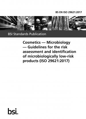 Kosmetika. Mikrobiologie. Leitfaden zur Risikobewertung und Identifizierung mikrobiologisch risikoarmer Produkte