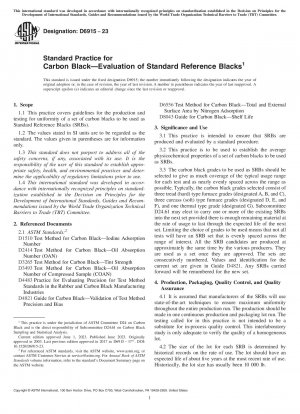 Standardpraxis für Carbon Black – Bewertung von Standard-Referenzrußen