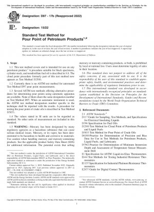 Standardtestmethode für den Pourpoint von Erdölprodukten