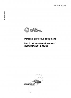 Persönliche Schutzausrüstung, Teil 5: Berufsschuhe (ISO 20347:2012, MOD)