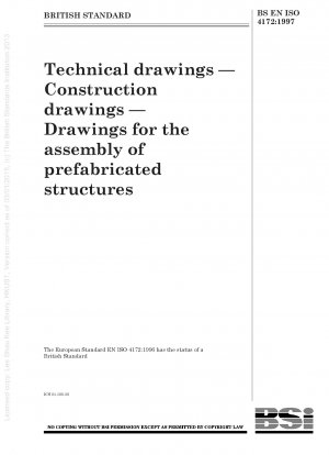 Technische Zeichnungen – Konstruktionszeichnungen – Zeichnungen für die Montage vorgefertigter Strukturen