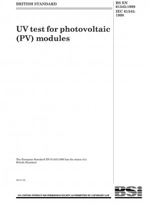 UV-Test für Photovoltaik (PV)-Module