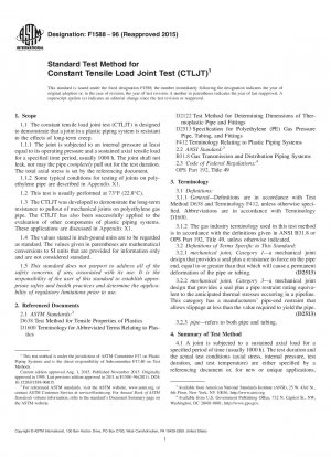 Standardtestmethode für den Verbindungstest mit konstanter Zuglast (CTLJT)