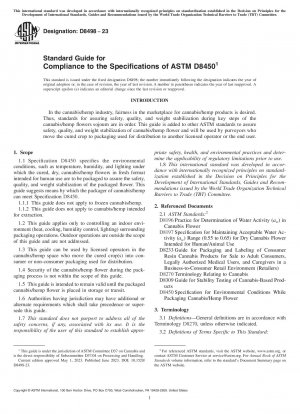 Standardhandbuch zur Einhaltung der Spezifikationen von ASTM D8450