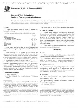Standardtestmethoden für Natriumcarboxymethylcellulose