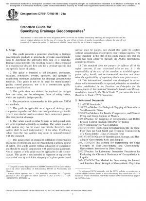 Standardhandbuch zur Spezifikation von Drainage-Geokompositen