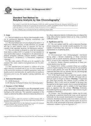 Standardtestmethode für die Butylenanalyse mittels Gaschromatographie