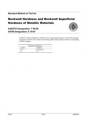 Standardmethode zur Prüfung der Rockwell-Härte und der Rockwell-Oberflächenhärte metallischer Materialien