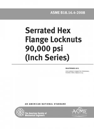 Gezahnte Sechskant-Flansch-Sicherungsmuttern: 90.000 psi (Zoll-Serie)
