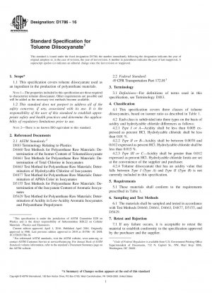 Standardspezifikation für Toluoldiisocyanat