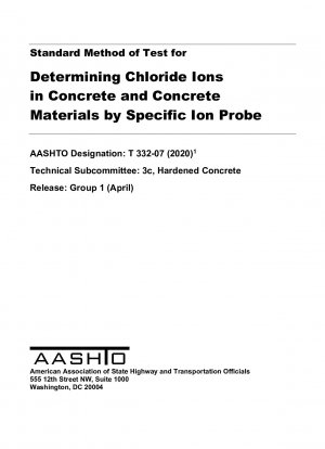 Standardtestmethode zur Bestimmung von Chloridionen in Beton und Betonmaterialien durch eine spezifische Ionensonde