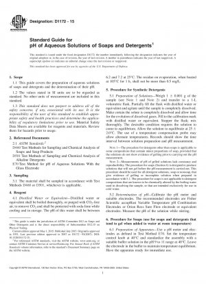 Standardhandbuch für den pH-Wert wässriger Lösungen von Seifen und Reinigungsmitteln