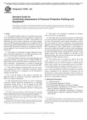 Standardhandbuch zur Konformitätsbewertung persönlicher Schutzkleidung und -ausrüstung