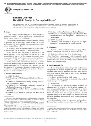 Standardhandbuch für die Gestaltung von Handlöchern in Wellpappenkartons