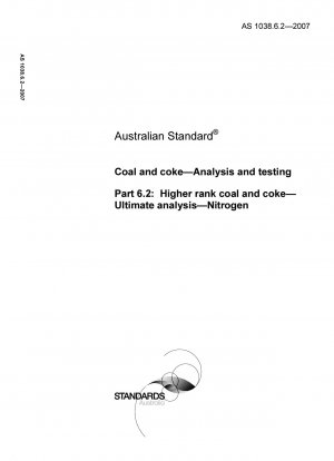 Kohle und Koks – Analyse und Prüfung – höherwertige Kohle und Koks – Endanalyse – Stickstoff