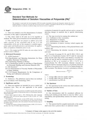 Standardtestmethoden zur Bestimmung der Lösungsviskositäten von Polyamid (PA)