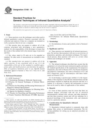 Standardpraktiken für allgemeine Techniken der quantitativen Infrarotanalyse