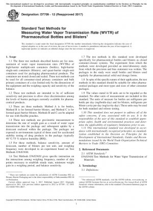 Standardtestmethoden zur Messung der Wasserdampfdurchlässigkeitsrate (WVTR) von pharmazeutischen Flaschen und Blisterpackungen