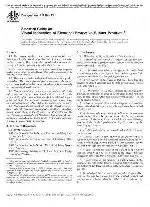 Standardhandbuch für die visuelle Inspektion von elektrischen Schutzgummiprodukten