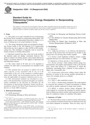 Standardhandbuch zur Bestimmung der Reibungsenergiedissipation in hin- und hergehenden Tribosystemen